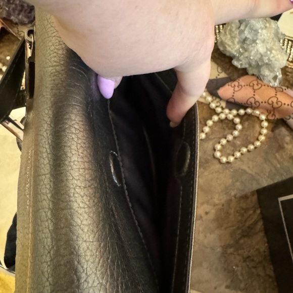 Henri Bendel Metallic Studded Flap Crossbody NWT - Picture 9 of 13